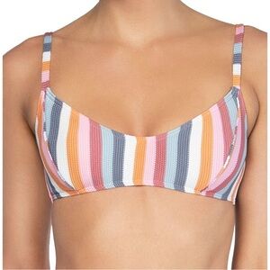 Peony Women’s Striped Bikini Top Size 12